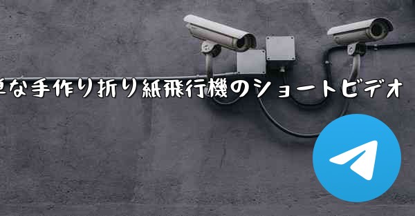 簡単な手作り折り紙飛行機のショートビデオ