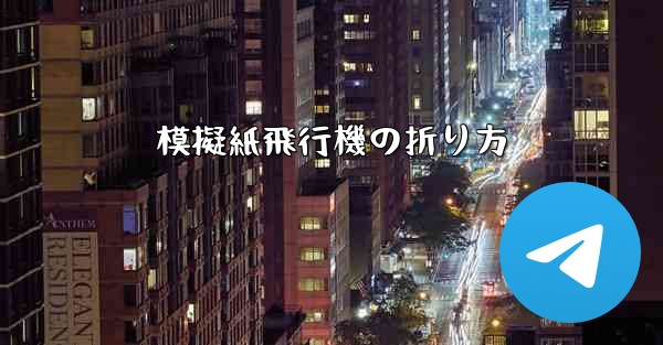 模擬紙飛行機の折り方