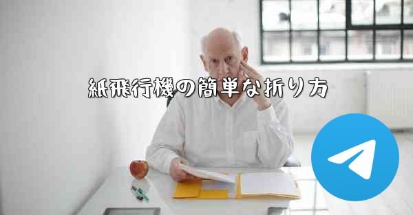 紙飛行機の簡単な折り方