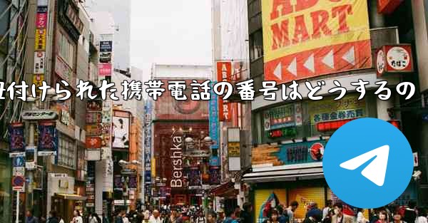 紙飛行機に紐付けられた携帯電話の番号はどうするの