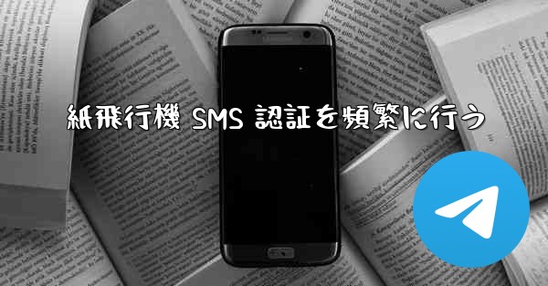 紙飛行機 SMS 認証を頻繁に行う