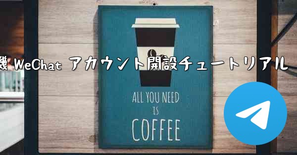 紙飛行機 WeChat アカウント開設チュートリアル