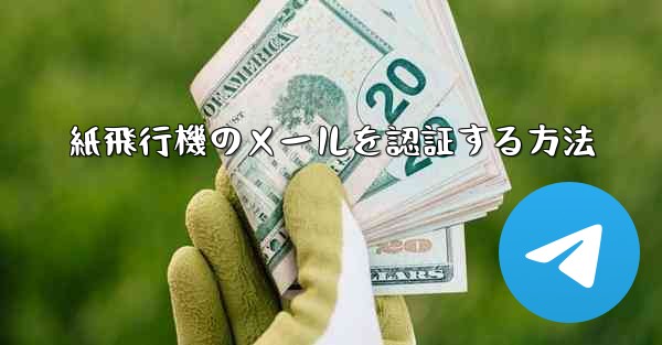 紙飛行機のメールを認証する方法