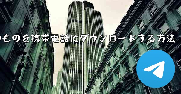 飛行機内のものを携帯電話にダウンロードする方法