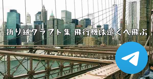 折り紙クラフト集 飛行機は遠くへ飛ぶ