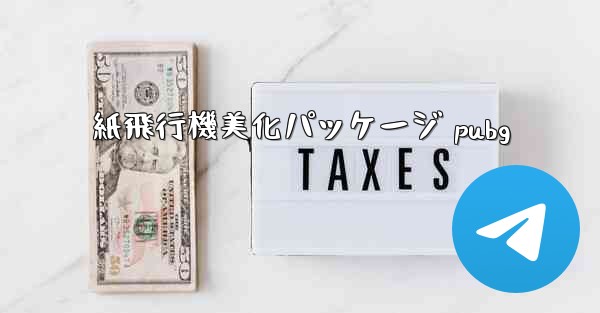 紙飛行機美化パッケージ pubg