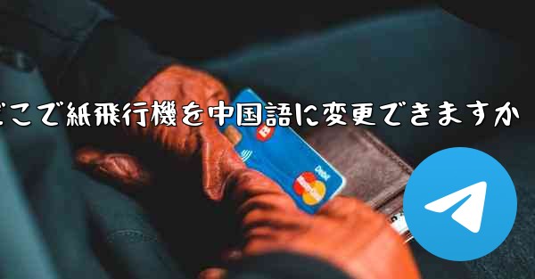 どこで紙飛行機を中国語に変更できますか