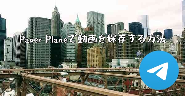 Paper Planeで動画を保存する方法