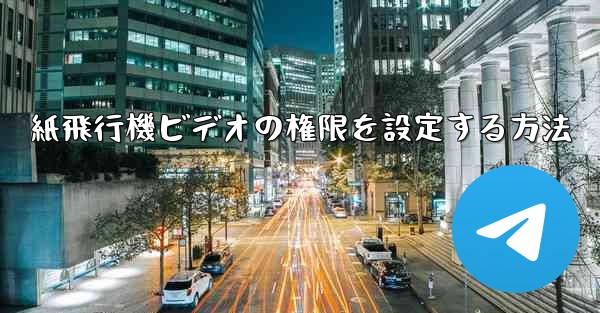 紙飛行機ビデオの権限を設定する方法