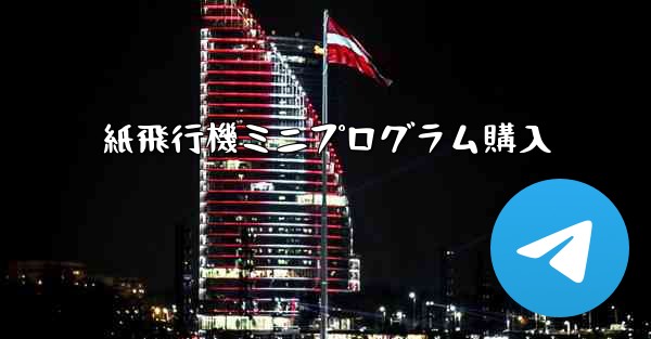 紙飛行機ミニプログラム購入
