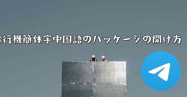 紙飛行機簡体字中国語のパッケージの開け方