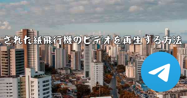 キャッシュされた紙飛行機のビデオを再生する方法