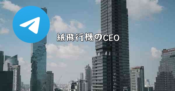 紙飛行機のCEO