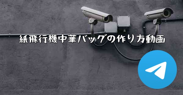 紙飛行機中華バッグの作り方動画