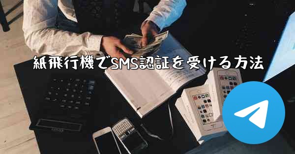 紙飛行機でSMS認証を受ける方法