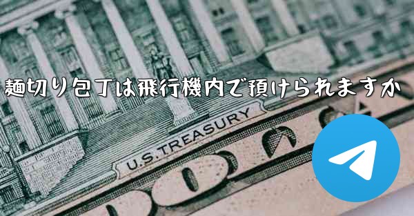 麺切り包丁は飛行機内で預けられますか