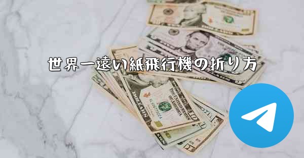 世界一遠い紙飛行機の折り方