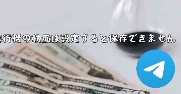 紙飛行機の動画は設定すると保存できません