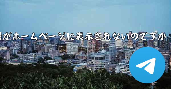 なぜ紙飛行機がホームページに表示されないのですか