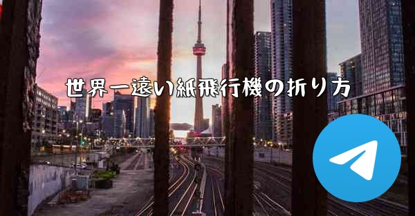 世界一遠い紙飛行機の折り方