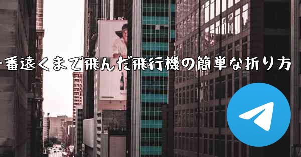 一番遠くまで飛んだ飛行機の簡単な折り方