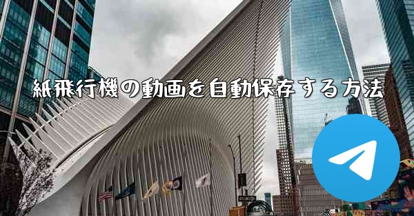 紙飛行機の動画を自動保存する方法