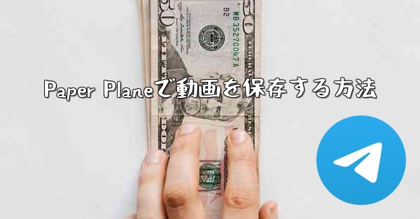 Paper Planeで動画を保存する方法