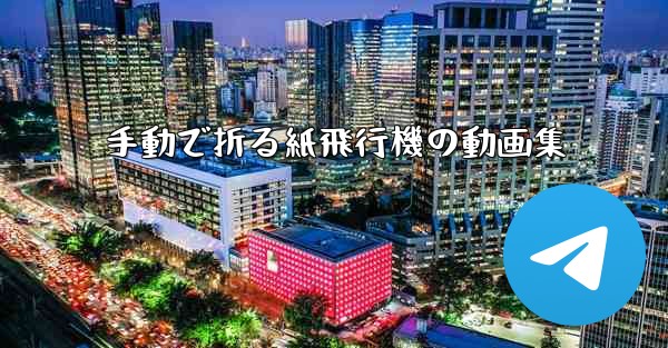 手動で折る紙飛行機の動画集