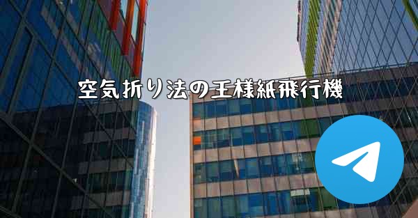 空気折り法の王様紙飛行機