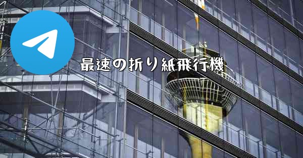 最速の折り紙飛行機