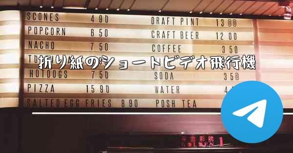 折り紙のショートビデオ飛行機