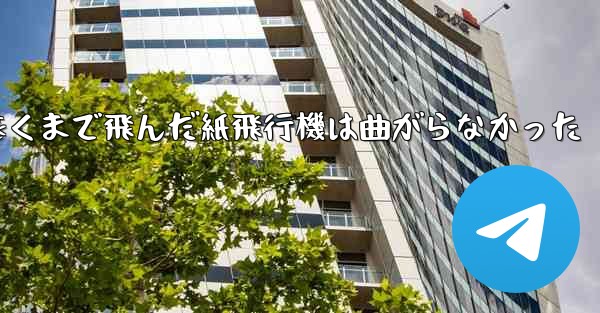 折り曲げ史上最も遠くまで飛んだ紙飛行機は曲がらなかった