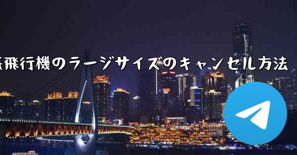 紙飛行機のラージサイズのキャンセル方法