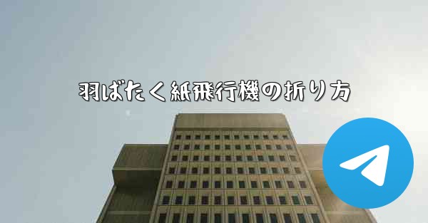 羽ばたく紙飛行機の折り方