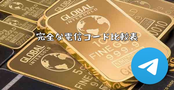 完全な電信コード比較表