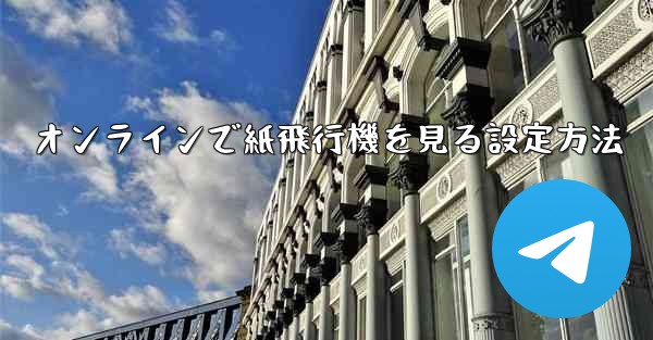 オンラインで紙飛行機を見る設定方法