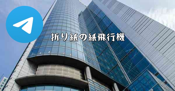 折り紙の紙飛行機