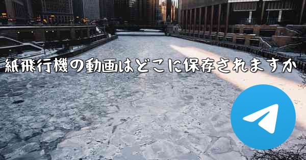 紙飛行機の動画はどこに保存されますか