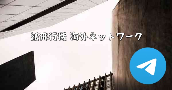 紙飛行機 海外ネットワーク