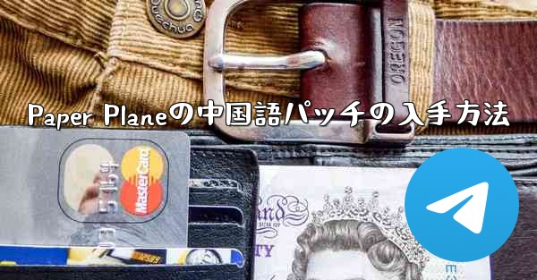 Paper Planeの中国語パッチの入手方法