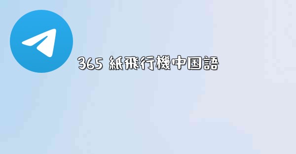 365 紙飛行機中国語