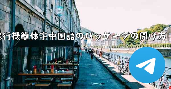 紙飛行機簡体字中国語のパッケージの開け方