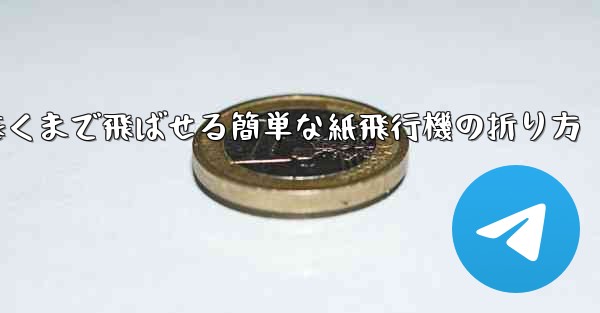 遠くまで飛ばせる簡単な紙飛行機の折り方