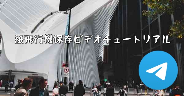 紙飛行機保存ビデオチュートリアル