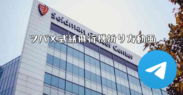 ツバメ式紙飛行機折り方動画