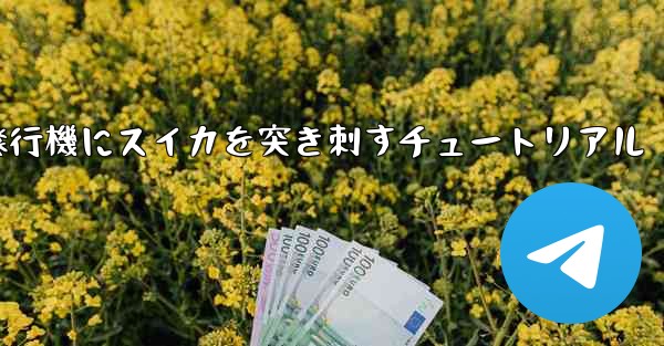 紙飛行機にスイカを突き刺すチュートリアル