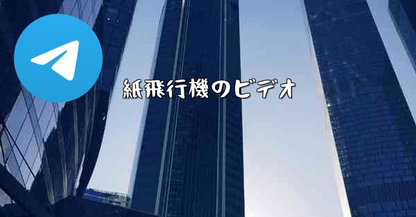 紙飛行機のビデオ