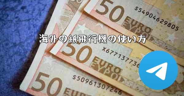海外の紙飛行機の使い方