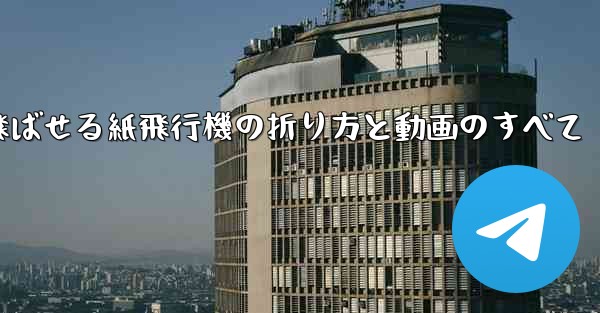 一番遠くまで飛ばせる紙飛行機の折り方と動画のすべて
