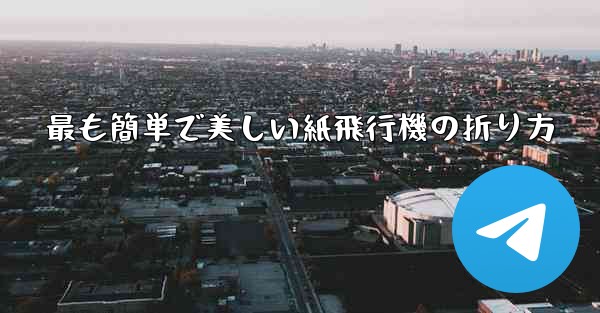 最も簡単で美しい紙飛行機の折り方